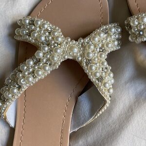Bridal Pearl Flat Sandals